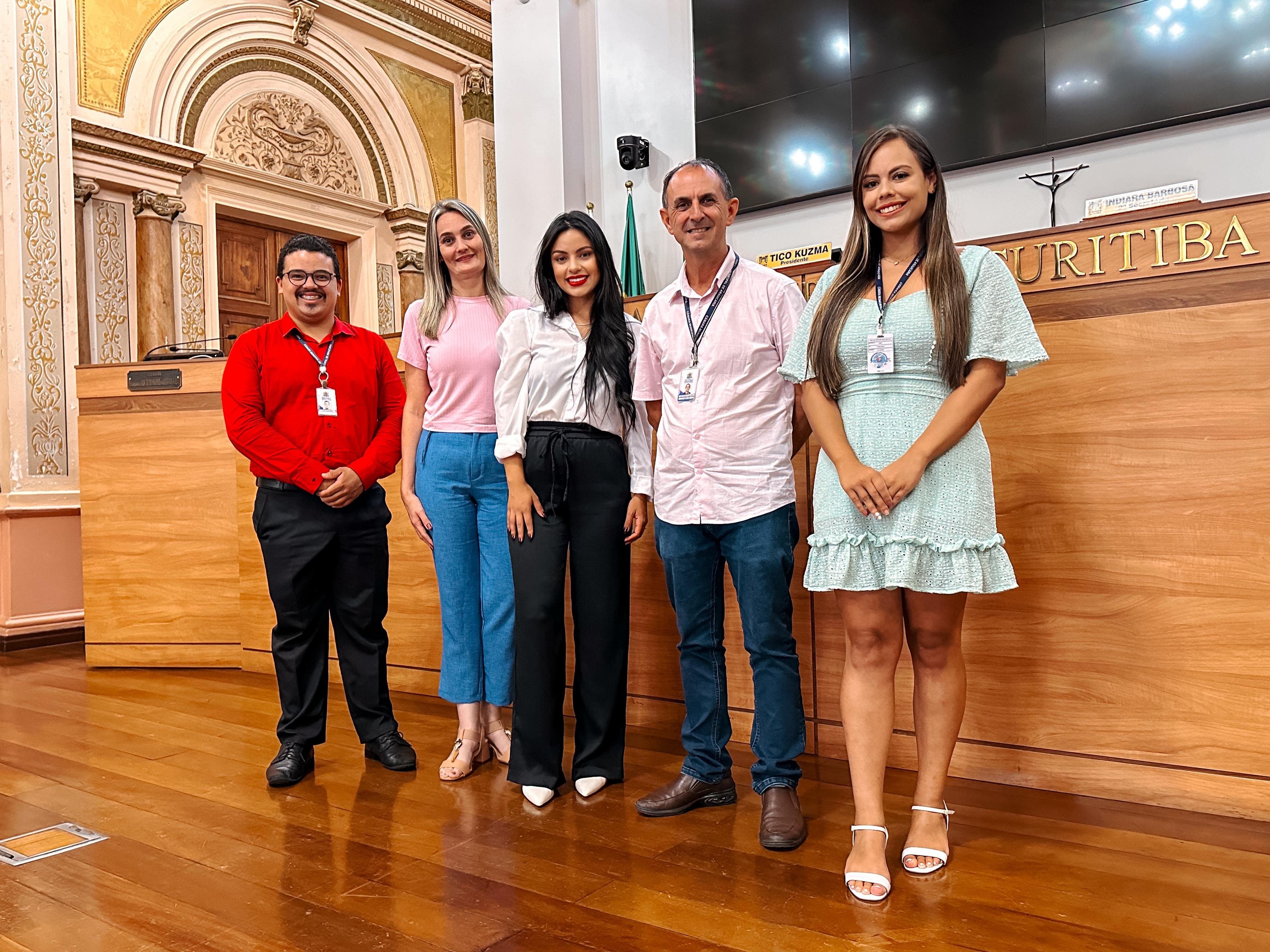 Equipe da Escola do Legislativo de Araucária faz visita institucional à Escola do Legislativo da Câmara de Curitiba